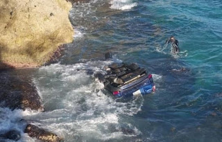 Photo of Murió joven y otro resultó herido al caer al mar la yipeta en que viajaban por la autopista Las Américas