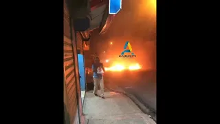 Photo of Video | Pedradas y quema de neumáticos en Los Alcarrizos por  falta de agua en sector el nazareno en la calle 27