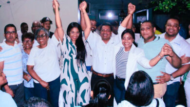 Photo of En Los Alcarrizos Junior Santos y la doctora Felicia de Los Santos forman Binomio electoral municipal del PRM