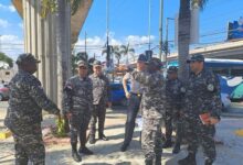 Photo of «General Escalante Alcántara Recibe al Inspector General Cruz para Inspeccionar Destacamento en Los Rieles»